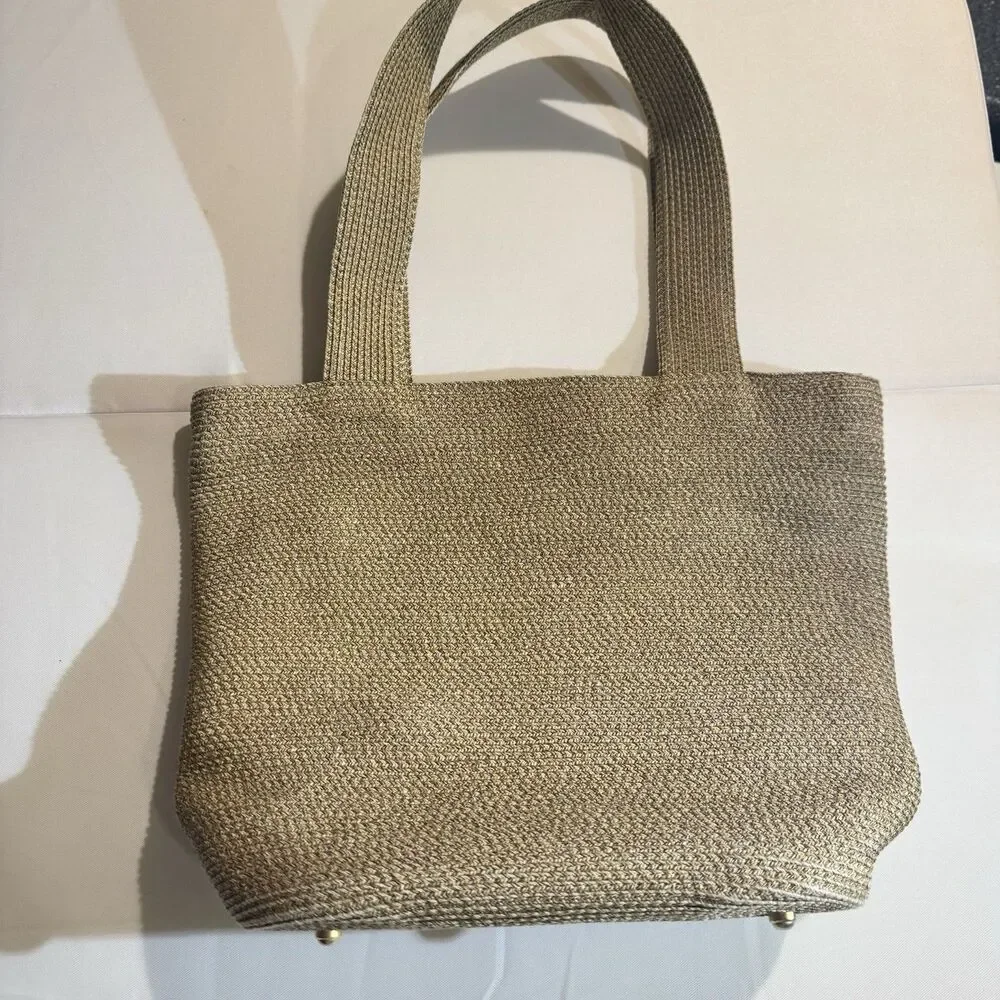 Eric Javits NYC Women's Handbag - Squishee Tote in Peanut Color